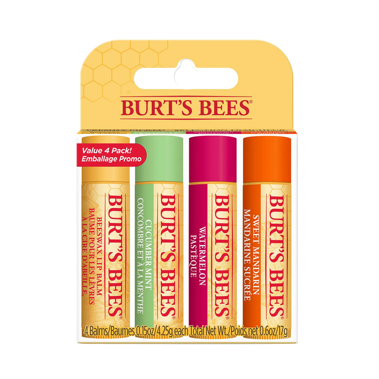 Burt's Bees Freshly Picked Lip Balms (4 x 4.25g)